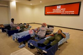 Sambut Anniversary 3+1, Hotel Dalton Makassar Gelar Donor Darah
