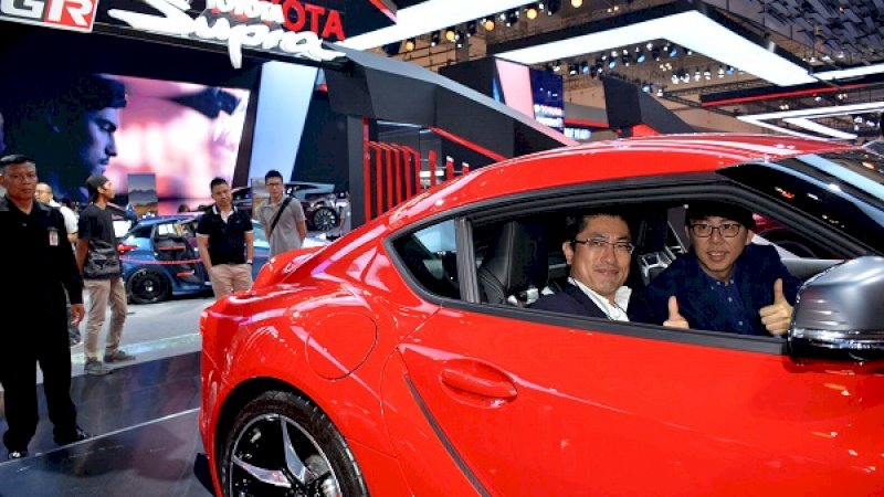 PT Toyota-Astra Motor (TAM) memperkenalkan sportscar Toyota GR Supra di ajang GIIAS 2019,