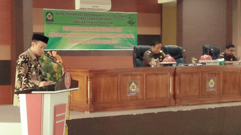Wakil Bupati Jeneponto Buka Penyuluhan Hukum TP4D