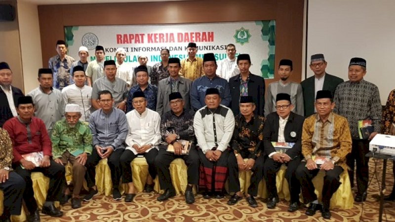Peserta rakerda MUI Sulsel Bidang Infokom di Hotel Almadera, Makassar, 26-27 Juli 2019.