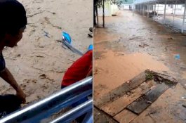 Video Motor Bergelimpangan di RSUD Tambolotutu Parigi Setelah Diterjang Banjir