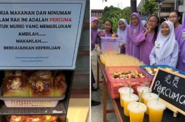 Guru Memberi Makan Para Siswa Kurang Mampu dengan Uang Pribadi