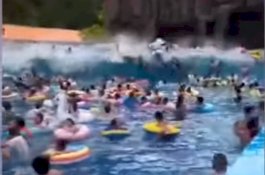 Mesin Pembuat Ombak Rusak, 44 Orang Cedera Akibat Tsunami Buatan di China