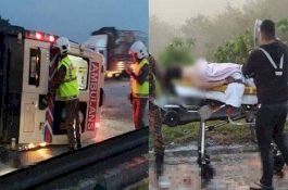 Ambulans Terbalik di Jalan Raya, Sopir dan Pasien Tewas