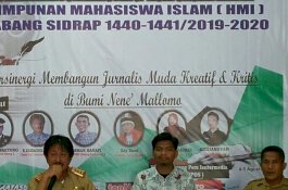 Kadis Kominfo Sidrap Jadi Pemateri di Pelatihan Jurnalistik HMI