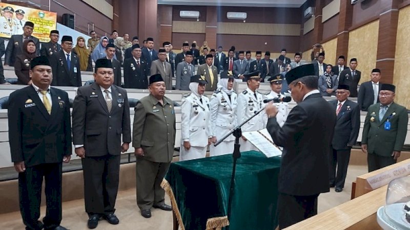 Pelantikan camat oleh Walil Kota Parepare, HM Taufan Pawe, di ruang pola Kantor Wali Kota Parepare, Selasa (6/8/2019).