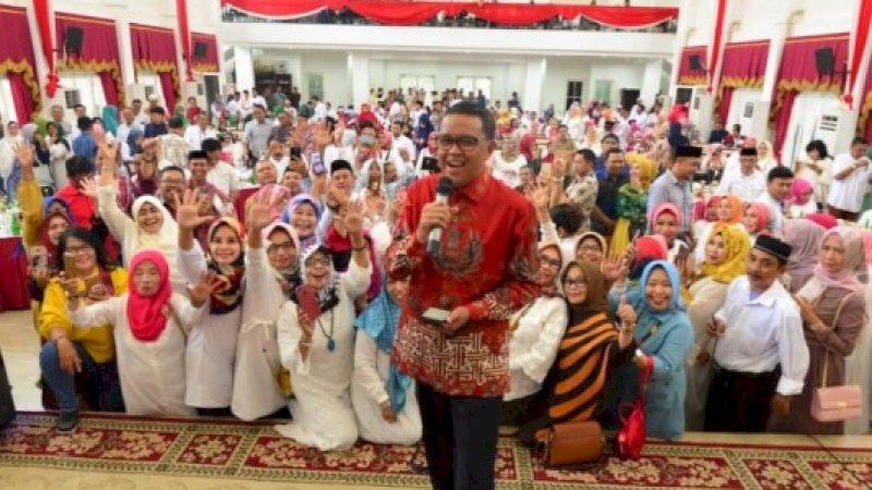 Halalbihalal alumni SMAN 5 Makassar Juni 2019 lalu.