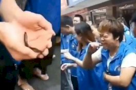 Gagal Capai Target Kerja, Karyawan Makan Ikan Berlumur Darah Ayam