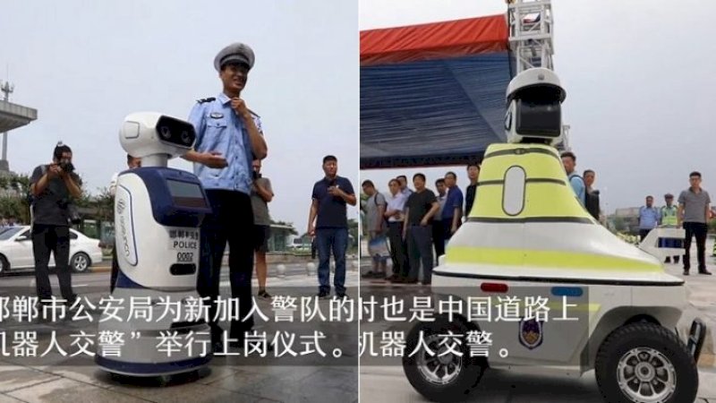 Polisi Robot di China Mulai Beraksi, Bisa Tangani Kecelakaan Hingga Tangkap Penjahat