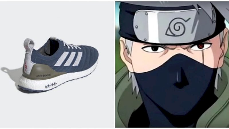 Usai Rilis Versi Sakura, Kolaborasi Adidas dan Naruto Rilis Sepatu Edisi Hatake Kakashi