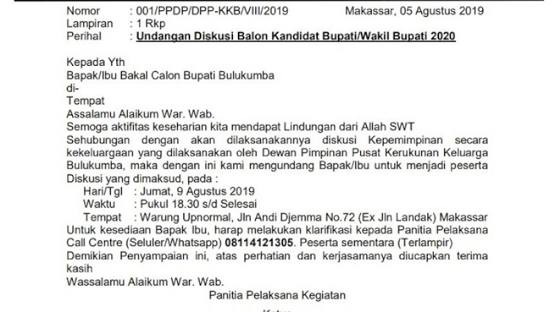 KKB Kumpulkan Kandidat Bupati Bulukumba, Syam Alimsyah: Ide yang Luar Biasa