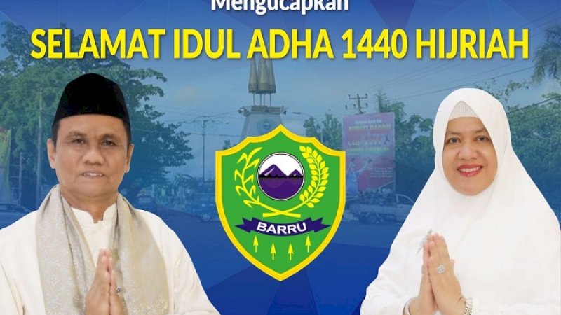 Kurban Tiga Ekor Sapi, Bupati Barru Gelar Open House