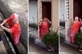 Dimarahi Tetangga karena Tambal Pipa Air, Emak-emak Ini Malah Tunggingkan Pantat