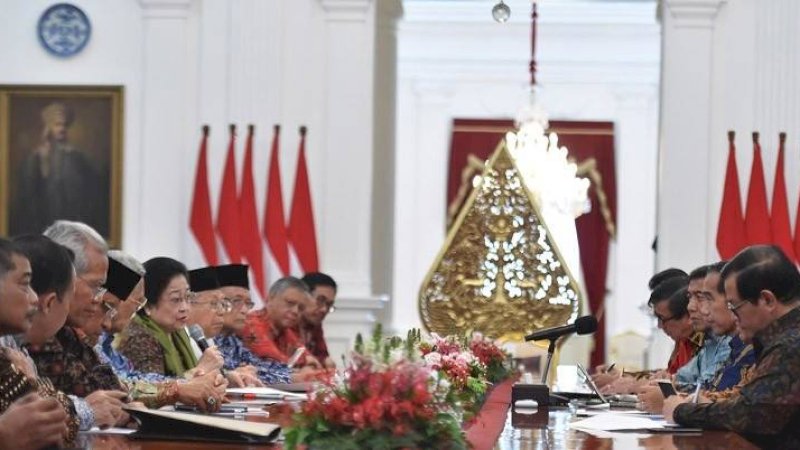 Pimpinan BPIP saat bertemu Presiden Jokowi beberapa waktu lalu.
