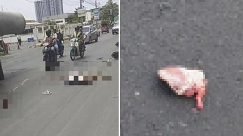 Kecelakaan menewaskan Ekarat di Thailand. Jantungnya copot dan terlempar di tengah jalan.