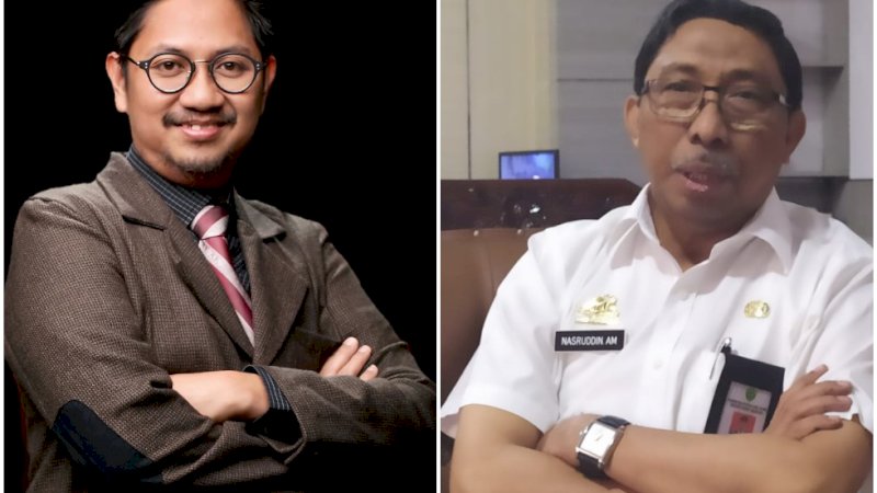 Nasruddin AM (kanan) dan Rusdi Hidayat Jufri.
