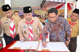 Pimpin Upacara Hari Pramuka, Ini Amanat Dollah Mando