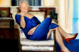Selidiki Kematian Pedofil, Polisi Temukan Lukisan Bill Clinton Pakai Gaun