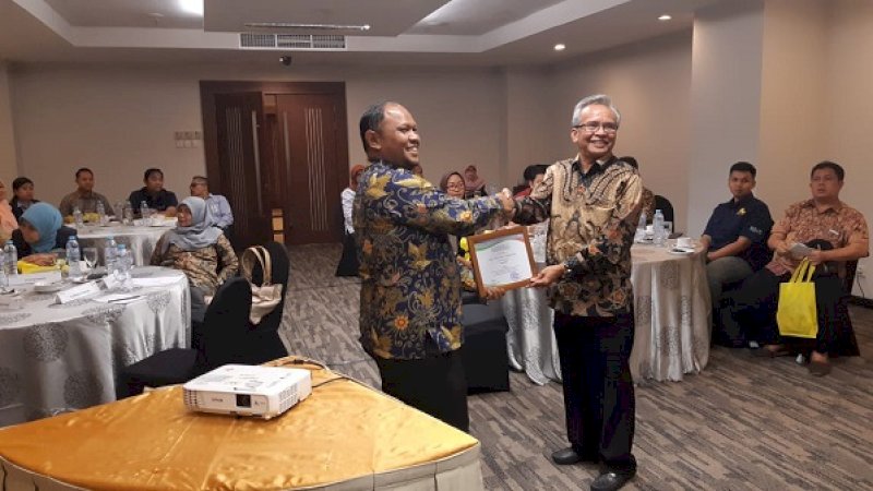 Belasan perusahaan industri mengikuti Temu Industri Akademi Komunitas Industri Manufaktur (AKOM) Bantaeng di Hotel Claro, Makassar, Kamis (15/8/2019).