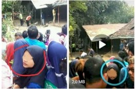 Foto Ekspresi Pembunuh Nurhikmah di Tengah Kerumunan Saat Penemuan Mayat