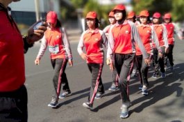 Gerak Jalan Kecamatan Pitu Riawa Sidrap Dipusatkan di Bulu Cenrana