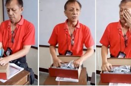 Setiap Hari Pak Guru Jalan Kaki 8 Km ke Sekolah, Menangis Saat Dihadiahi Sepatu Siswanya