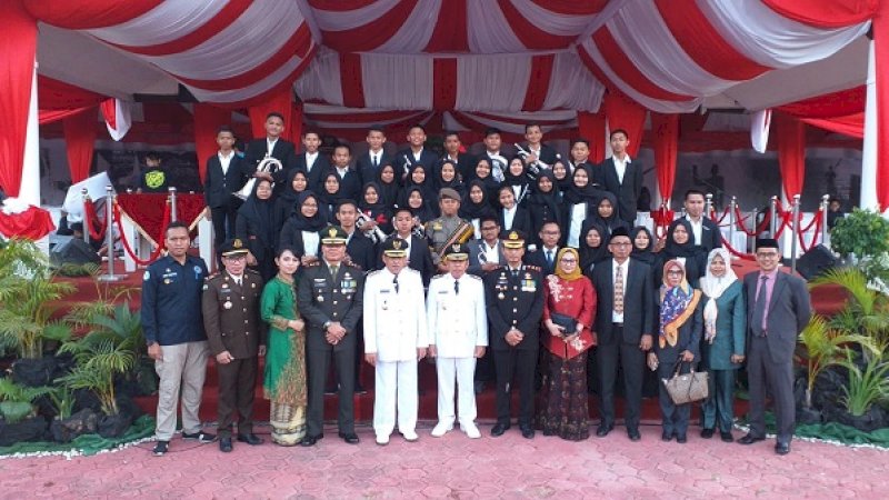 Korsik MB Sorva Sidrap Sukses Iringi Upacara Peringatan HUT Ke-74 RI