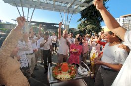 Bersama Para Veteran, Harper Perintis Makassar Rayakan HUT Ke-74 RI