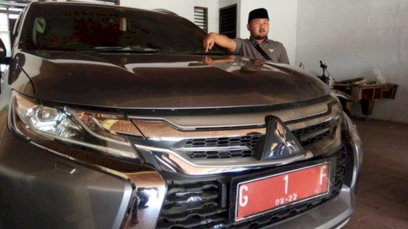 Mobil dinas bupati Tegal yang sempat dibakar orang tak dikenal.