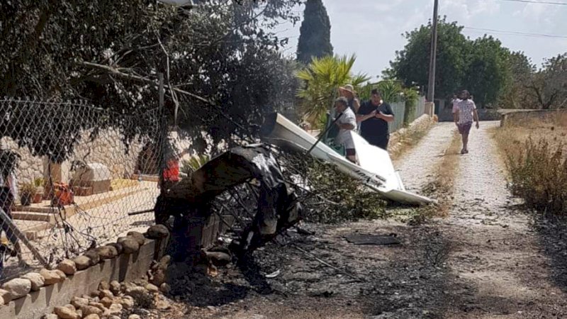 Puing-puing setelah kecelakaan di Mallorca (AP)