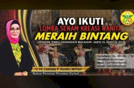 Perwosi Sulsel Gelar Lomba Senam Kreasi, Juara 1 Dikirim ke Jakarta