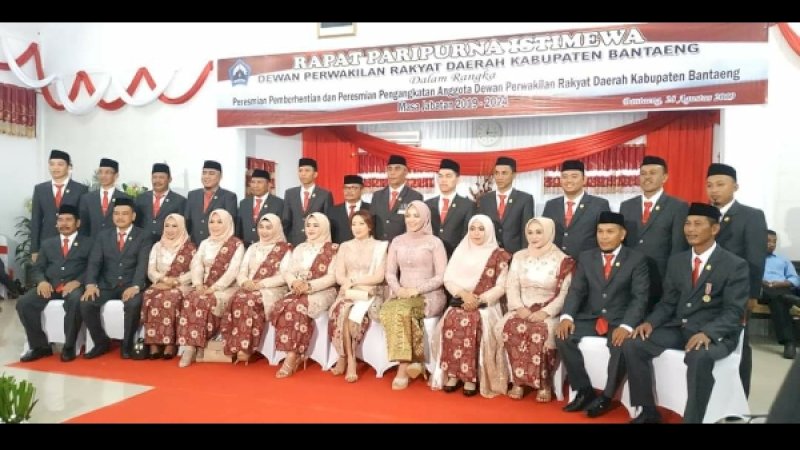 Inilah wajah 25 anggota DPRD Bantaeng periode 2019-2024.