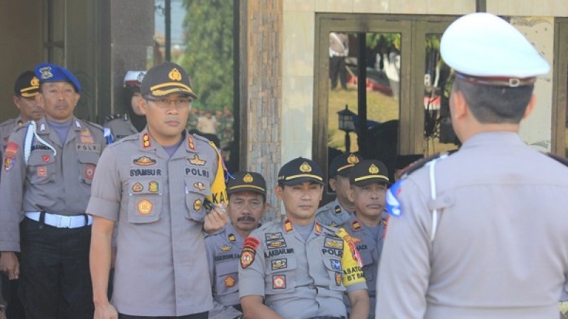 Apel gelar pasukan Operasi Patuh 2019 Polres Bulukumba di lapangan apel Polres Bulukumba, Kamis (29/8/2019