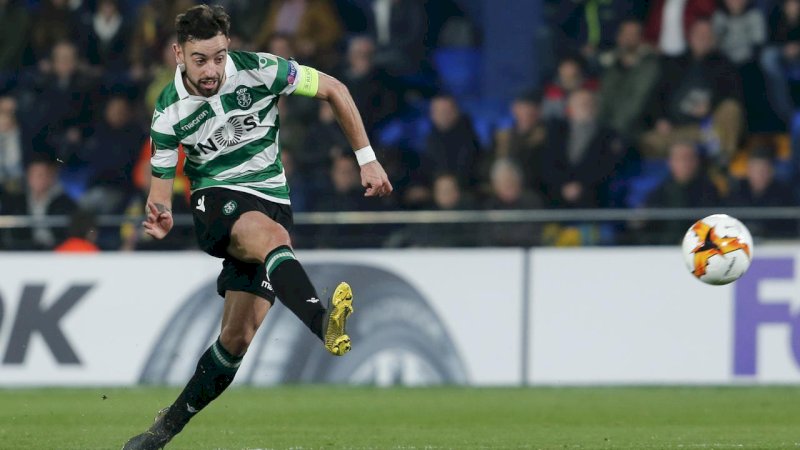 Bruno Fernandes. (AFP/Pau Barrena)