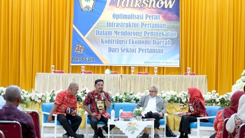 Talkshow Optimalisasi Peran Insfrastruktur dalam Peningkatan Kontribusi Sektor Pertanian Terhadap Ekonomi Daerah di Gedung D'Bollo, Kamis (29/8/2019).