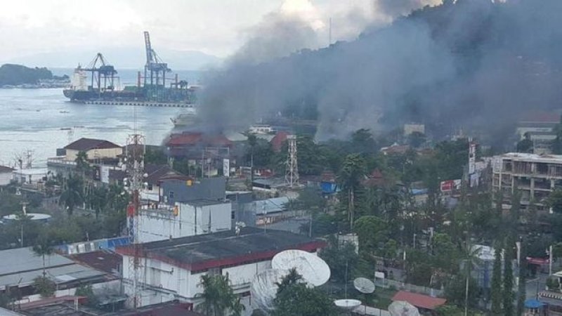 Suasana Kota Jayapura, Kamis (29/8//2019).