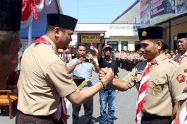 Aktifkan Kembali, Adnan Kukuhkan Pengurus Saka Bhayangkara Gowa