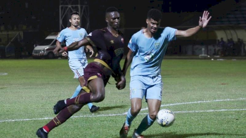 Laga PSM vs Persela, Minggu (1/9/2019). Foto: Arfa Ramlan