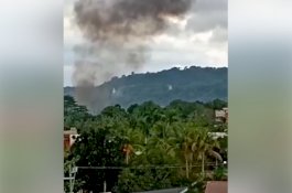 Video Detik-Detik Pesawat Medis Filipina Tabrak Resor lalu Terbakar