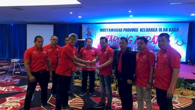 Politikus Partai Gerindra Sulsel, Darmawangsyah Muin terpilih sebagai Ketua Keluarga Olahraga Tarung Derajat (Kodrat) Sulsel dalam Musyawarah Provinsi di Swiss-Belhotel, Jalan Ujung Pandang, Makassar, akhir pekan lalu.