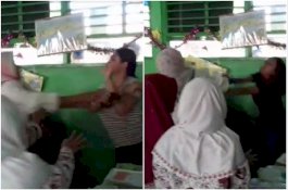 Bu Guru di Gowa Dikeroyok Orang Tua Murid Saat Mengajar di Dalam Kelas