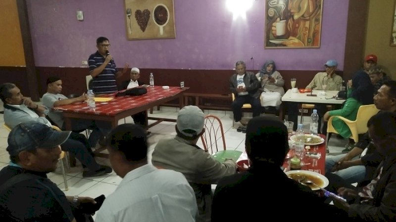 Bakal calon wali kota Makassar, Abdul Rachmat Noer menggelar sosialisasi di Tamalanrea, Makassar, Rabu (4/9/2019).