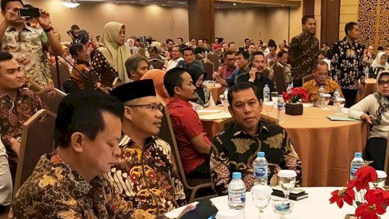 Wakil Bupati Sidrap, Mahmud Yusuf menghadiri lokakarya peminatan dan penyiapan pelaksanaan program hibah air limbah setempat APBN tahun anggaran 2020, Kamis (5/9/2019) di Golden Boutique Hotel, Jakarta Pusat.