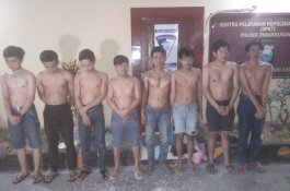 Keroyok Warga yang Melintas, 8 Pemuda di Makassar Ditangkap Saat Pesta Miras
