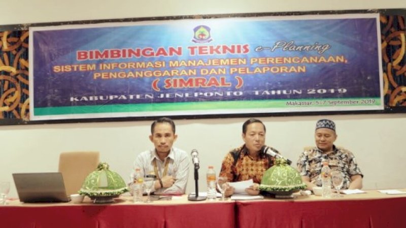 Pemkab Jeneponto Gelar Bimtek Simral di Makassar