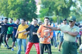 Senam Bersama Sambut Haornas ke  XXVI dan FKN ke XIII Kota Palopo