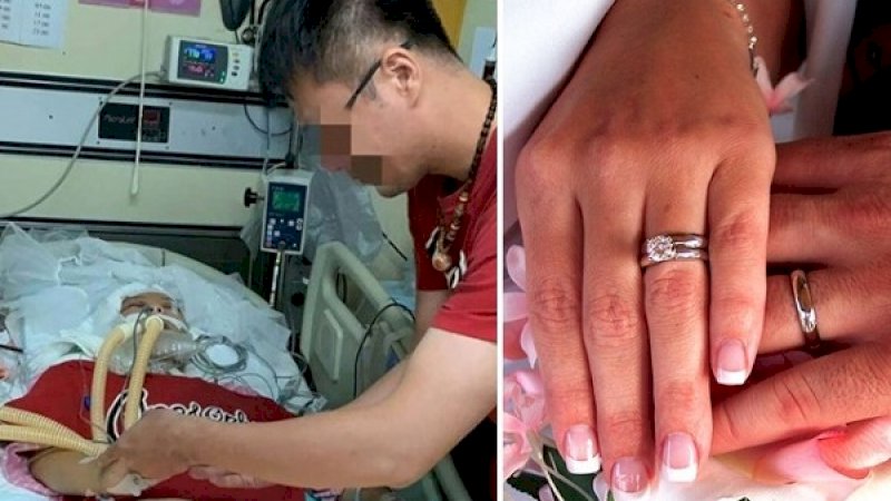 Lin menikahi jasad kekasihnya yang tewas akibat kecelakaan lalu lintas.