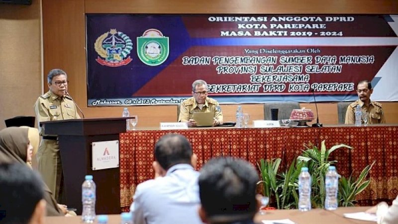 Orientasi yang digelar di Hotel Almadera Makassar, Senin (9/9/2019) dibuka Wali Kota Parepare, HM Taufan Pawe.