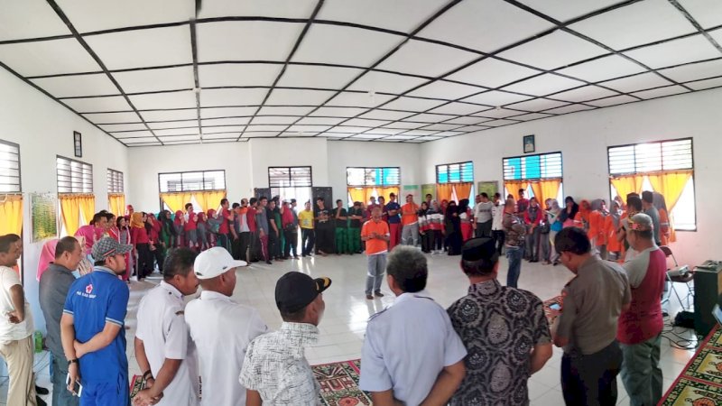 Diawali Doa untuk BJ Habibie, Aparat di Pituriawa Sidrap Ikut Pelatihan