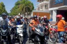 Konvoi Motor, Danny Kembalikan Formulir di PDIP Makassar